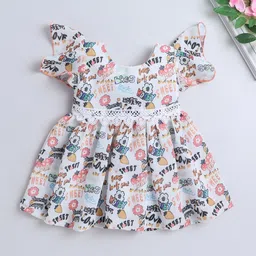 The Magic Wand Girls Floral Printed Fit & Flare Dress-picture-41