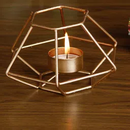 eCraftIndia Gold-Toned Handcrafted Tea Light Holder-image-85