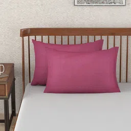 Fabindia Maroon Single Cotton Bedsheet with 1 Pillow Cover-image-24