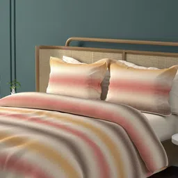 Boutique Living India Urban Geos Red Striped Tencel 220TC King Bedsheet Set 2.74m x 2.74m-picture-12