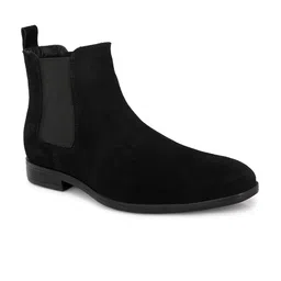 SHENCES Men Genuine Leather Suede Chelsea Boots-picture-44
