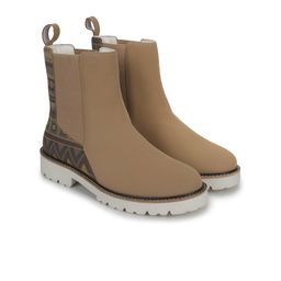 yoho Women Mid Top Digital Printed PU Chelsea Boots-picture-25