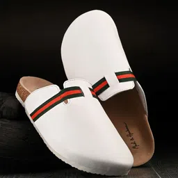 Mast & Harbour white & Black Ethnic Comfort Sandals-picture-28