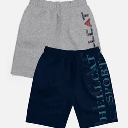 HELLCAT Boys Pack of 2 Typography Printed Shorts-picture-33