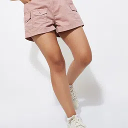 max URB_N Women Solid Cargo Shorts-picture-23