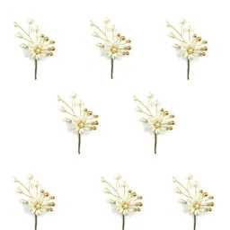 Hair Flare Women Set Of 8 Floral Hair Stick-image-3