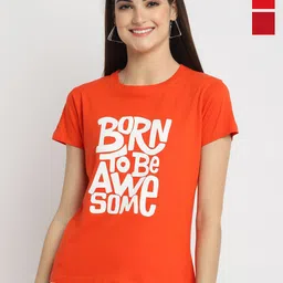 Fabflee Pack of 3 Printed Round Neck Cotton T-shirts-picture-40