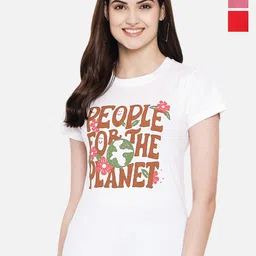 Fabflee Pack of 3 Printed Round Neck Cotton T-shirts-picture-20