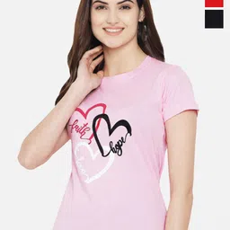 Fabflee Pack of 3 Printed Round Neck Cotton T-shirts-picture-20