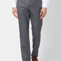 Park Avenue Men Regular Fit Self Design Mid-Rise Formal Trousers-picture-34