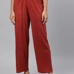 AURELIA Women Regular Fit Mid-Rise Trousers-image-9