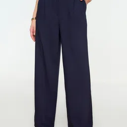 Trendyol Women High Rise Pleated Loose Fit Parallel Trouser-picture-29