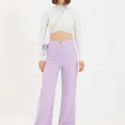 Trendyol Women Mid-Rise Trousers-picture-38