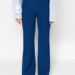 Trendyol Women High-Rise Bootcut Trousers-picture-30