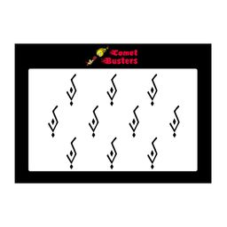 Comet Busters 10 Pcs Reusable Designer Bindis - Black-picture-5