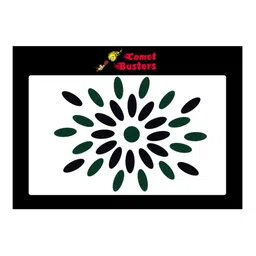 Comet Busters Set of 30 Traditional Bindis - Green & Black-picture-20