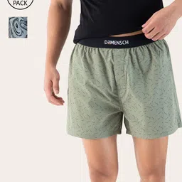 DAMENSCH Men Pack of 2 Printed Cotton Boxers DAM-PRIN-SBX-PACK-2-DGN-picture-35