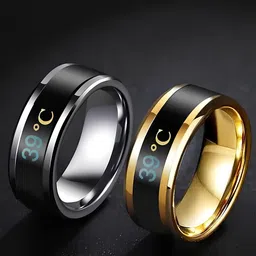 KARISHMA KREATIONS Set Of 2 Gold-Plated Textured Finger Rings-picture-36