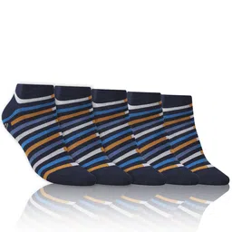 Dollar Socks Men Pack Of 5 Patterned Cotton Ankle-Length Socks-picture-30