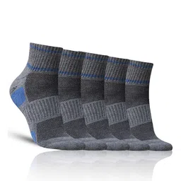 Dollar Socks Men Pack Of 5 Patterned Cotton Ankle-Length Socks-picture-39