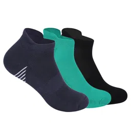 Mint & Oak Men Pack Of 3 Patterned Moisture Wicking Ankle-Length Socks-picture-16