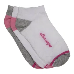 Allen Cooper Women Pack Of 3 Cotton Ankle-Length Socks-picture-19