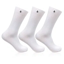 Bonjour Men Set of 3 White Above Ankle-Length Socks image 1