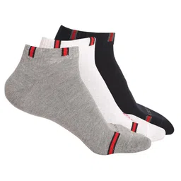 MUTAQINOTI Men Pack Of 3 Assorted Ankle Length Antimicrobial Socks-picture-36
