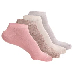 MUTAQINOTI Men Pack Of 4 Assorted Ankle Length Antimicrobial Socks-picture-25