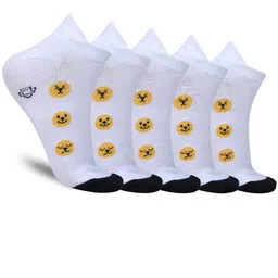 Dollar Socks Pack of 5 Patterned Cotton Calf-Length Socks-image-79