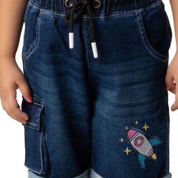 YOUMAA Boys Pure Cotton Denim Shorts-picture-13