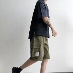 StyleCast Men Slim Fit Cargo Shorts-picture-13