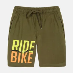 KiddoPanti Boys Typography Printed Pure Cotton Shorts-picture-19