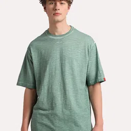 THE BEAR HOUSE Round Neck Drop-Shoulder Pure Cotton T-shirt-picture-21