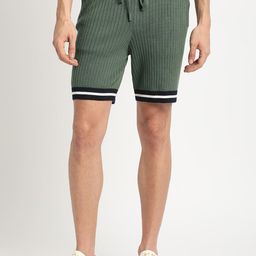 THE BEAR HOUSE Men Self Designed Regular Fit Pure Cotton Shorts-picture-12