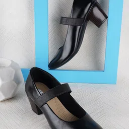 ELLE Pointed Toe Block Pumps-picture-22