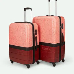ZOUK Raahi Set Of 2 Printed Hard Suitcase Trolley Bags-picture-25
