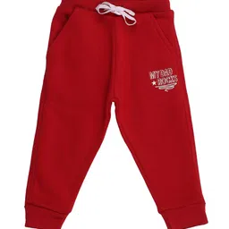 bodycare kids Bodycare Boys Red  Solid Pure Cotton Joggers Track Pant-picture-10