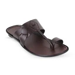 Metro Men Textured Leather One Toe Comfort Sandals image 1