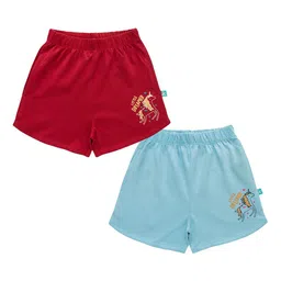 JusCubs Girls Pack Of 2 Low-Rise Cotton Regular Shorts-picture-33