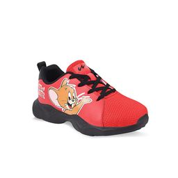 Campus Kids Red Tom & Jerry Printed Mesh Running Marking Shoes-picture-34