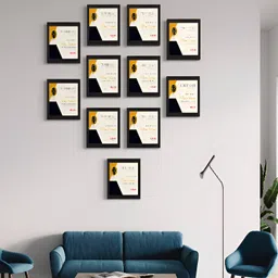 Stuthi Arts Black 11 Pieces Wooded Wall Photo Frames-image-91