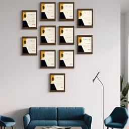 Stuthi Arts Black 11 Pieces Wooden Wall Photo Frames-image-23