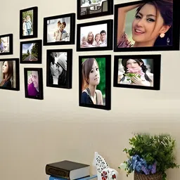 Stuthi Arts Black 12 Pieces Glass Wall Photo Frames-picture-16