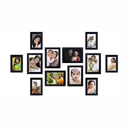 Stuthi Arts Black 12 Pieces Glass Wall Photo Frames-picture-15