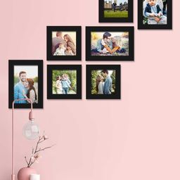 Art Street Set Of 7 Black Solid Individual Photo Frames-picture-20