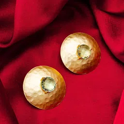 aadita Gold-Plated Stone Studded Studs Earrings-picture-28