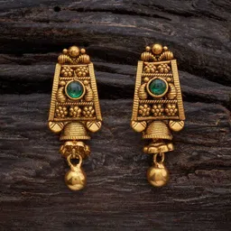 Kushal's Fashion Jewellery Gold-Plated 92.5 Pure Silver Classic Drop Earrings image 1