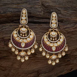 Kushal's Fashion Jewellery Geometric Drop Earrings-picture-32
