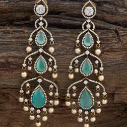 Kushal's Fashion Jewellery Geometric Drop Earrings-picture-57
